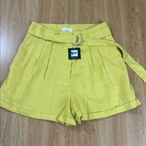 Vibrant Red High Waist Women's Shorts